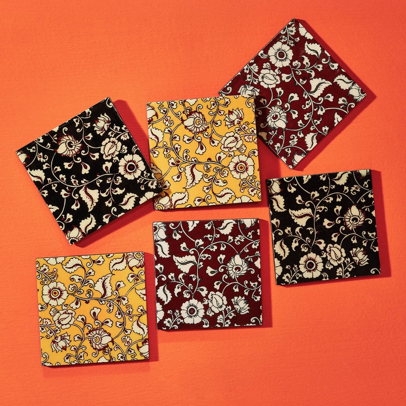 Coaster – Chittoor Kalamkari ( 349) Pack of 6)