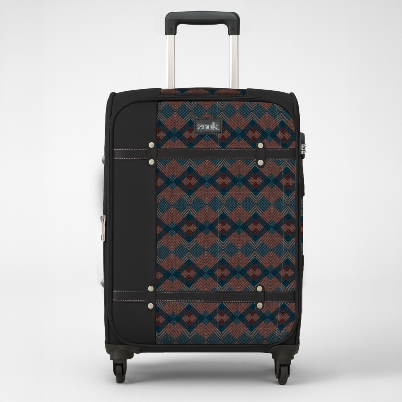 Periyar Waves Saira Trolley Bag – Black (Medium)