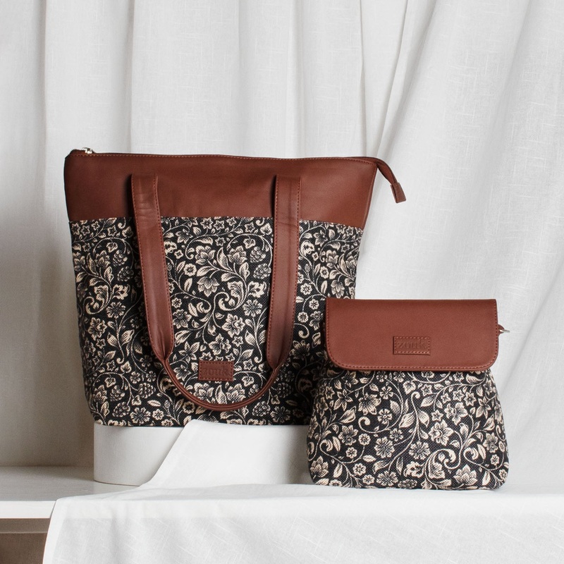 FloMotif – Everyday Tote Bag & Flap Sling Bag Combo