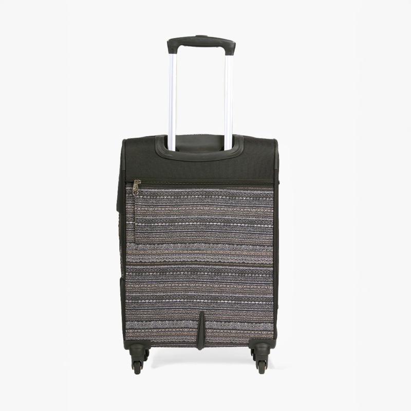 Odisha Ikat Saira Trolley Bag – Black (Medium)