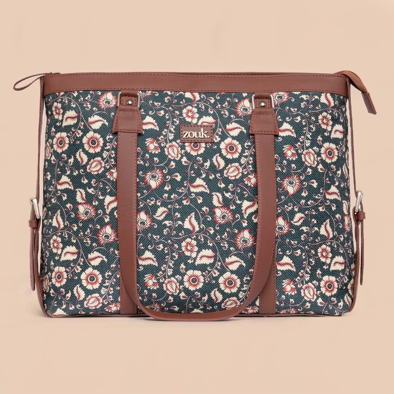 Chittoor Blue Kalamkari Women’s Office Bag