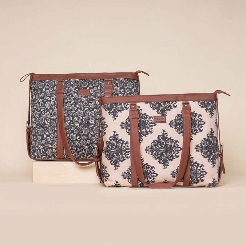FloMotif and Mughal Motif – Office Bag Combo