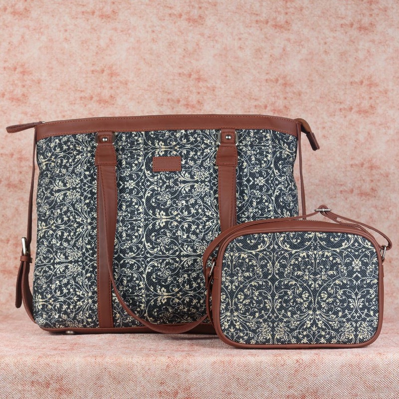 Lattice Lace – Women’s Office Bag & Sling Bag Combo