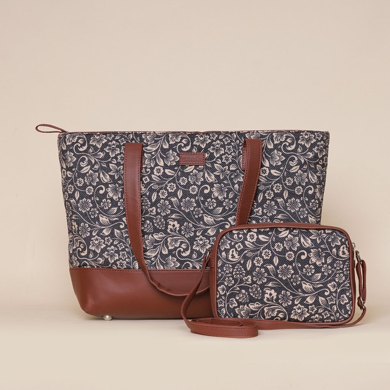 FloMotif – Shoulder Tote Bag & Sling Bag Combo
