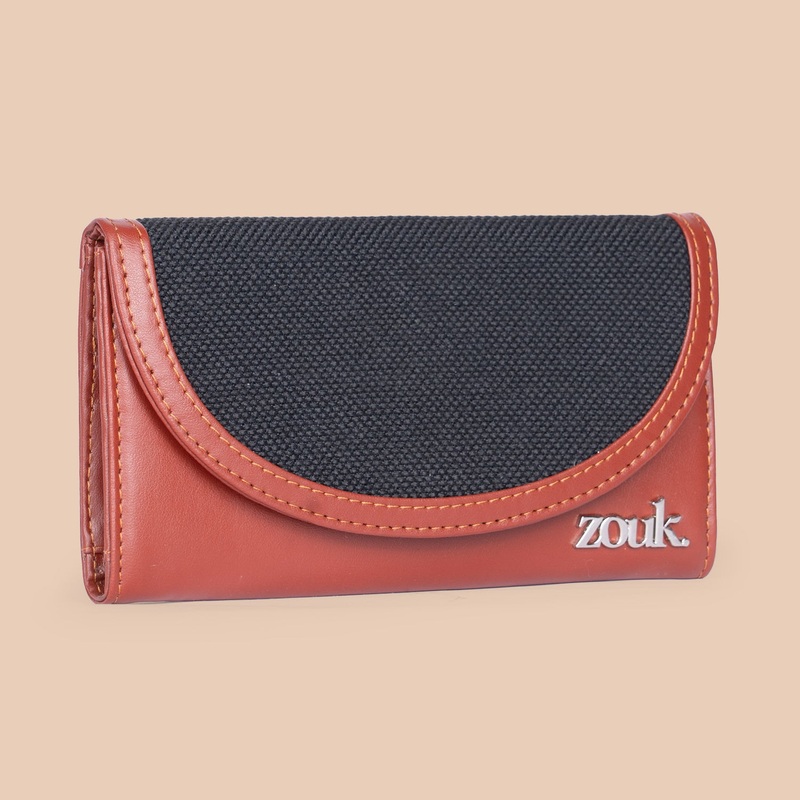 Jet Black Kyra Flap Wallet