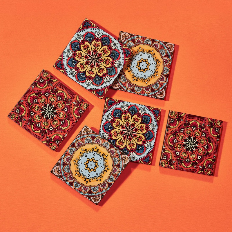 Coaster – Multicolor Mandala