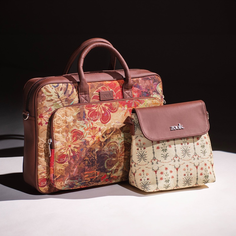 FloLov & Taj Nakashi – Laptop Bag & Flap Sling Bag Combo