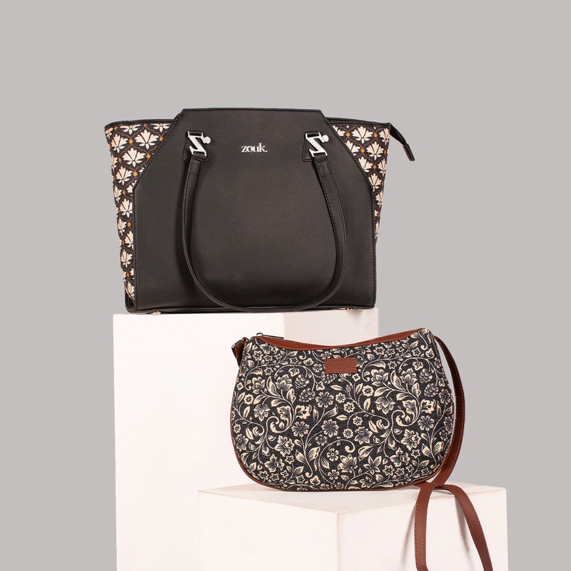 Bidri Kaiser & FloMotif – Classic Business Bag & Structured Shoulder Bag Combo
