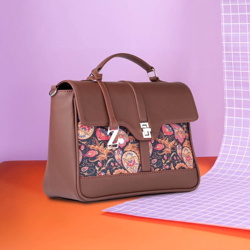 Paisley Print Nessa Satchel