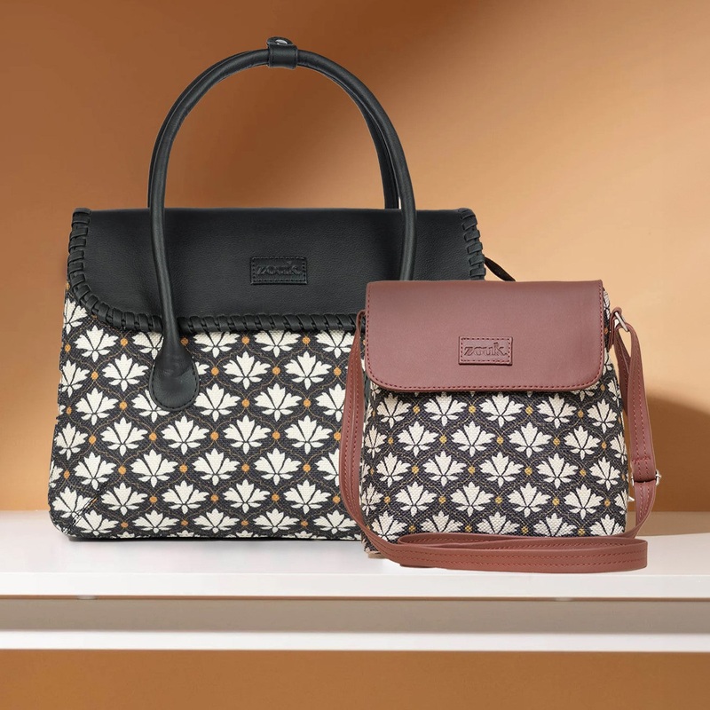 Bidri Kaiser – SAK Satchel & Flap Sling Bag Combo