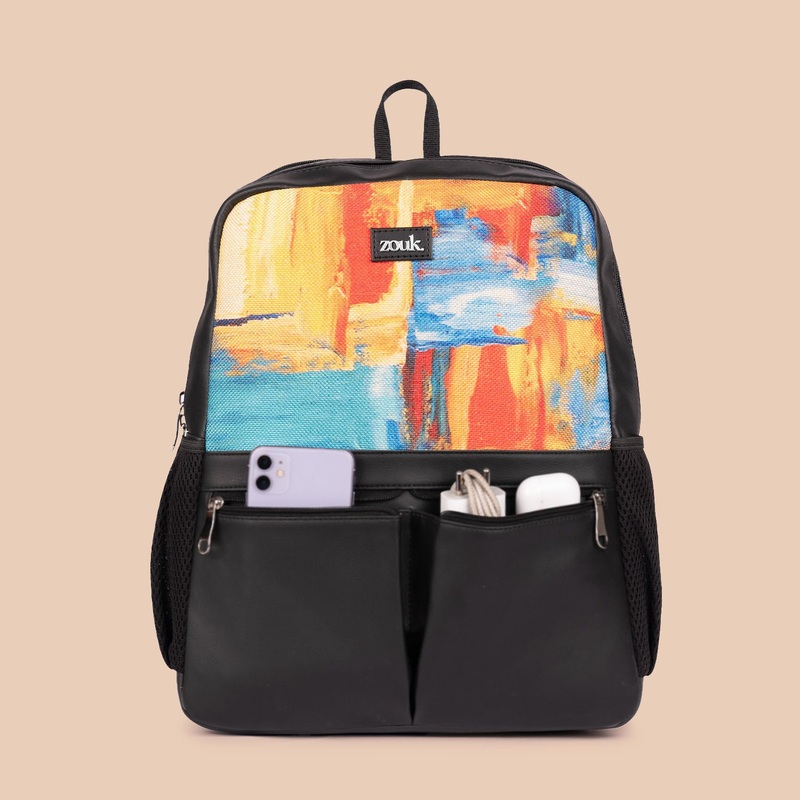 Abstract Amaze Office Backpack & Abstract Amaze Roll up Lunch Bag Combo