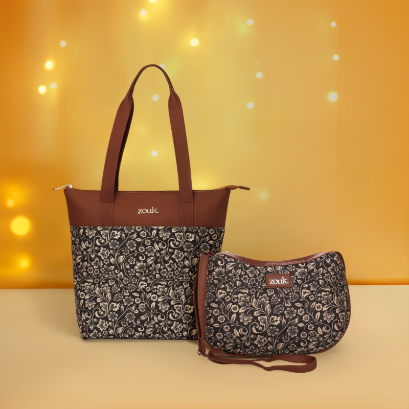 Multicolor Mandala Everyday Tote Bag and Structure Shoulder Bag Combo