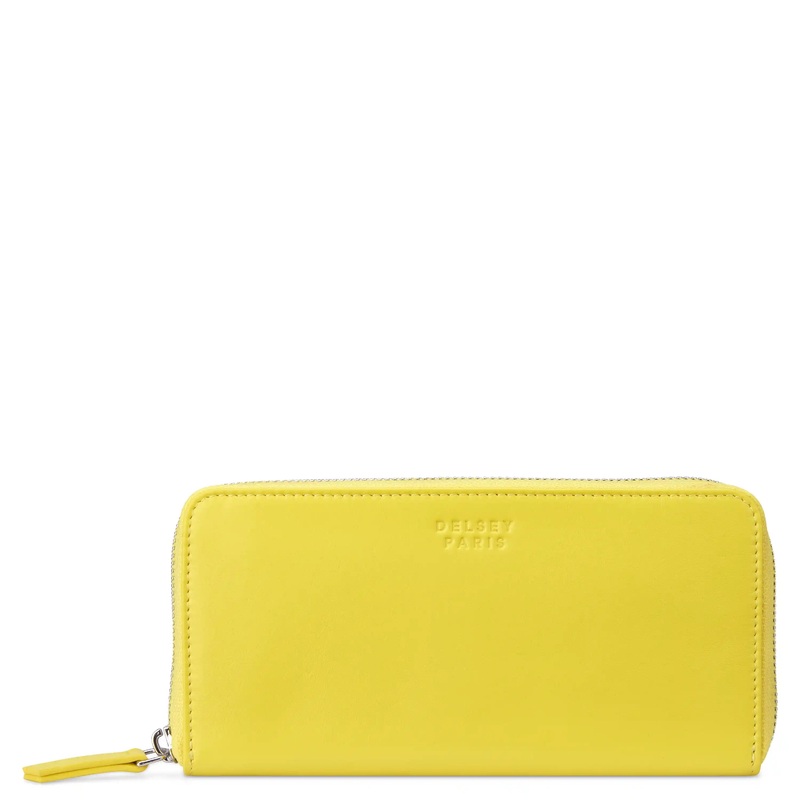 THE LEATHER COLLECTION – Zippered Wallet Yellow