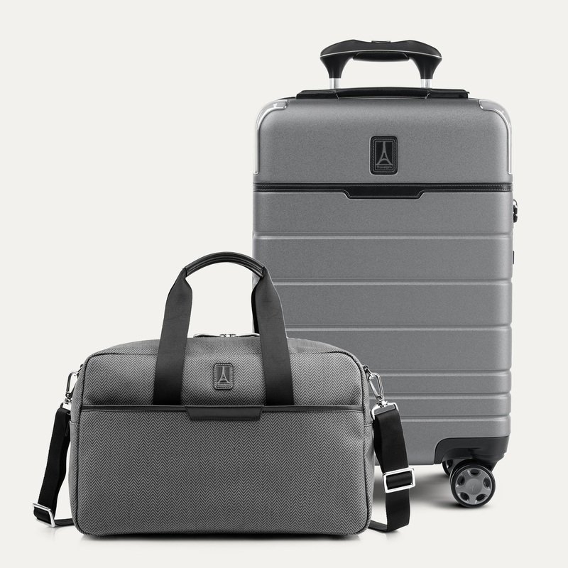 Travelpro x Travel + Leisure Compact Carry-On / UnderSeat Tote Set WHISTLER GREY