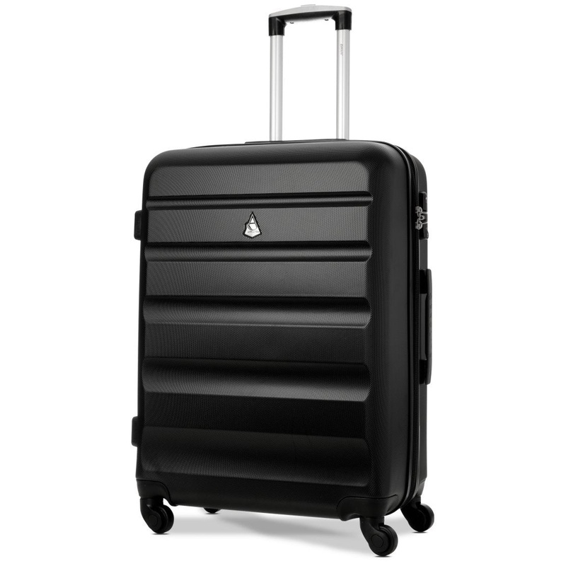 Aerolite Hard Shell Suitcase Luggage Travel Set (Medium + Large Hold Luggage Suitcase)