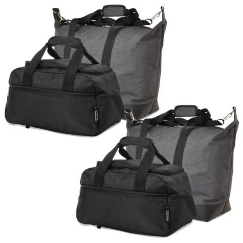 5 Cities (55x40x20cm) and Aerolite (35x20x20cm) Hand Luggage Shoulder Holdall Bags Bundle (x4 Set)