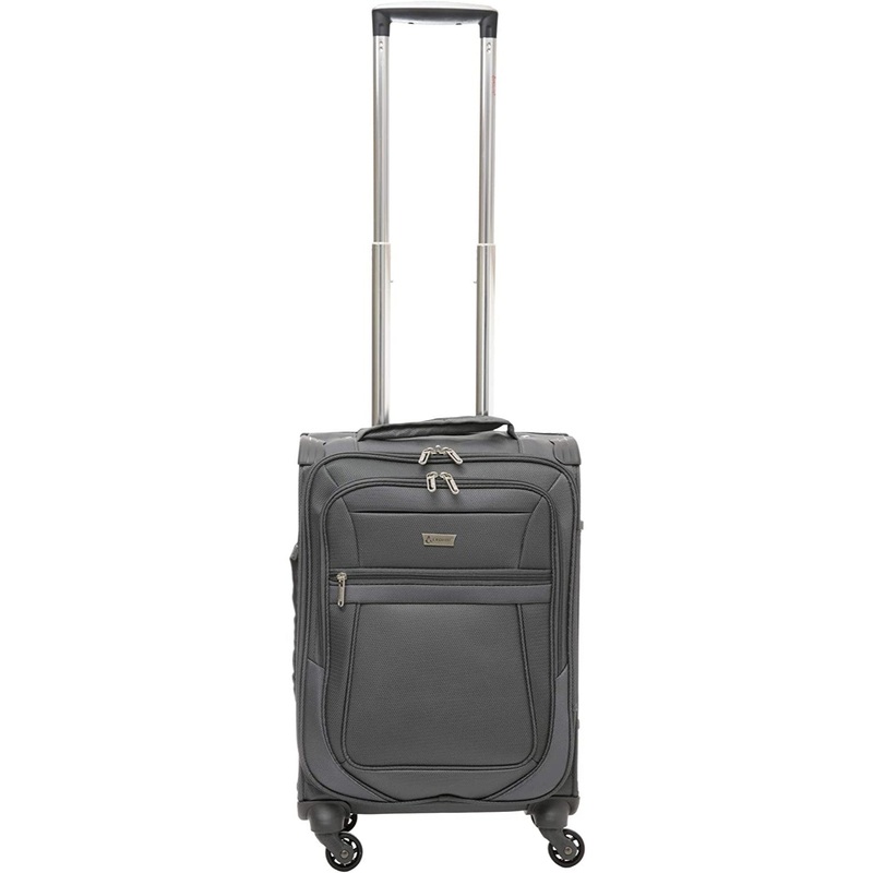 Aerolite Reinforced Super Strong and Light 4 Wheel Lightweight Cabin & Hold Luggage Suitcase, Approved for Ryanair easyJet British Airways & More, 10 Year Guarantee Black