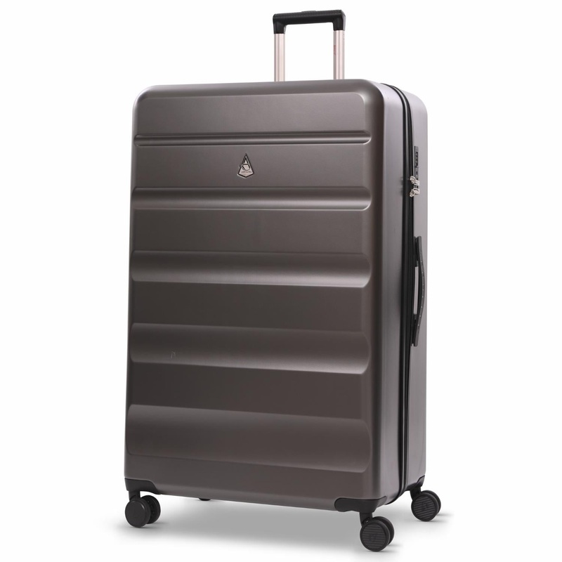 Aerolite Extra Large XL 32″ 144L Lightweight ABS Hard Shell Suitcase, 4 Dual Wheel Spinner, TSA Lock, Heavy-Duty Check-In Travel Luggage – Charcoal