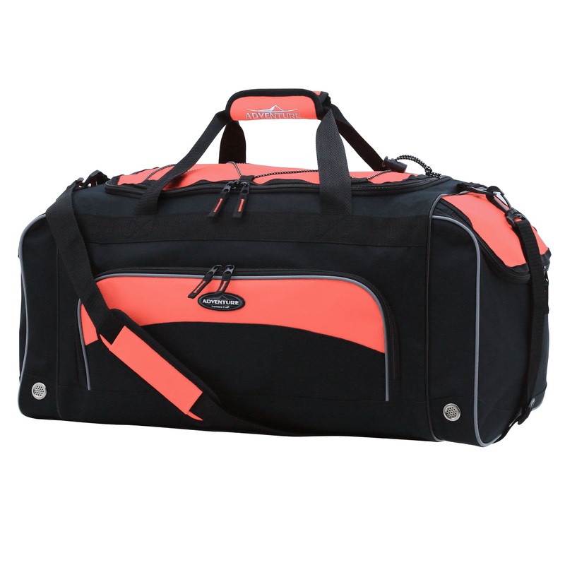 Travelers Club 24″ Adventure Sport Multi-Pocket Duffel Coral