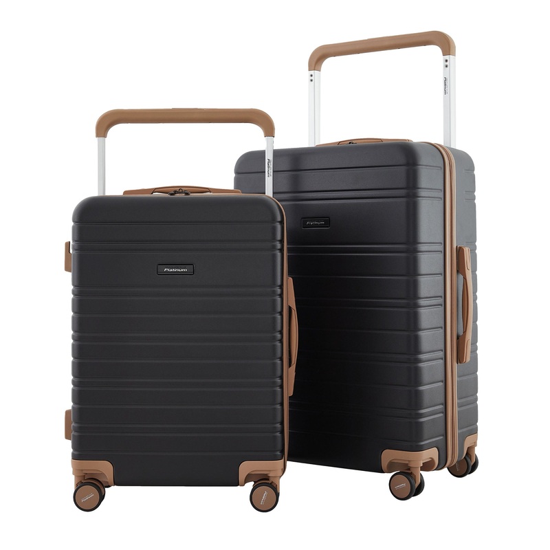 Travelers Club Navigate Luggage Set, 2 Piece Set (26″/20″) or 20″ Carry-On Black