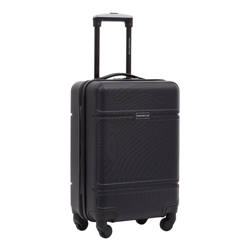 Travelers Club Skyline Spinner Carry-On Luggage Black