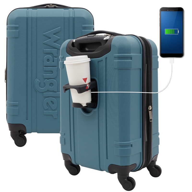 Wrangler 20″ Astral Hardside Carry-On Luggage Black