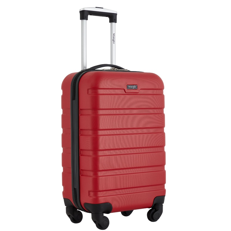 Wrangler 20″ Hardside Spinner Carry-On Luggage Black