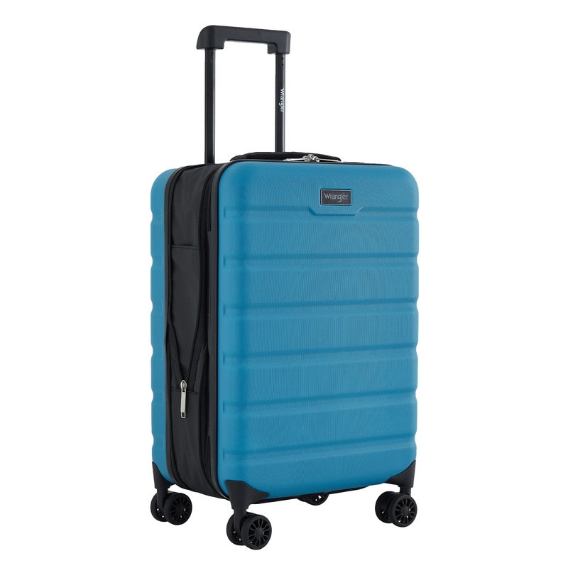 Wrangler Compact-to-Carry 22″ Carry-On Luggage Smoked Pearl