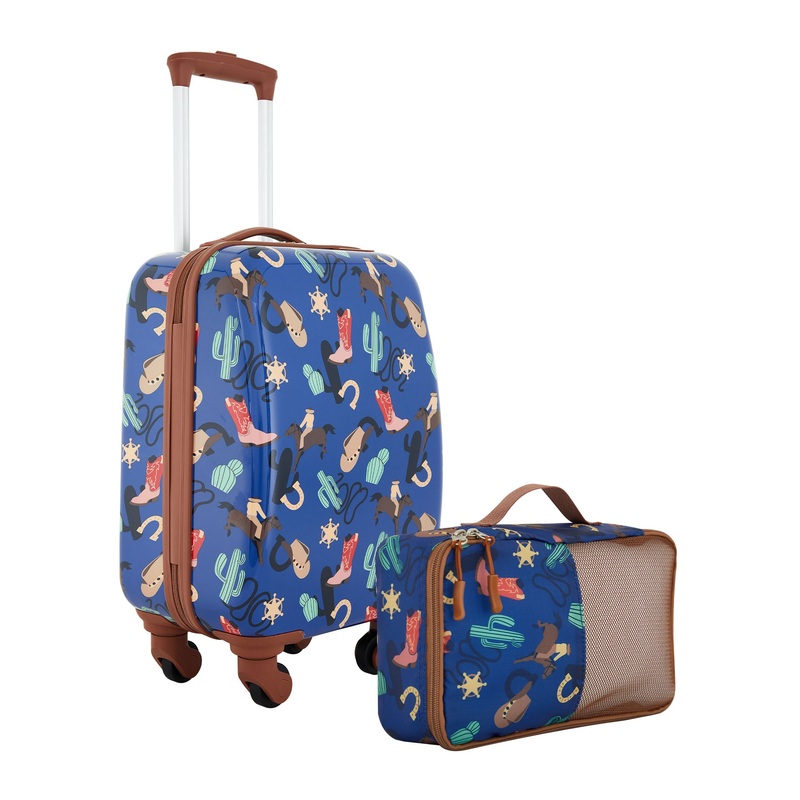 Wrangler 2-Piece Rolling Luggage Set Rodeo