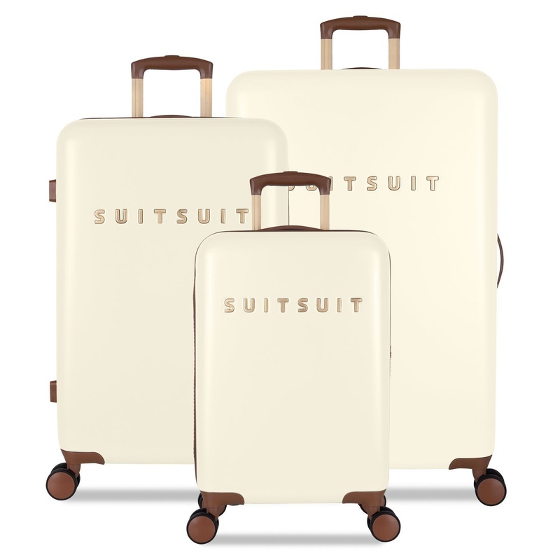Fab Seventies – Antique White – Luggage Set (55/66/76 cm)