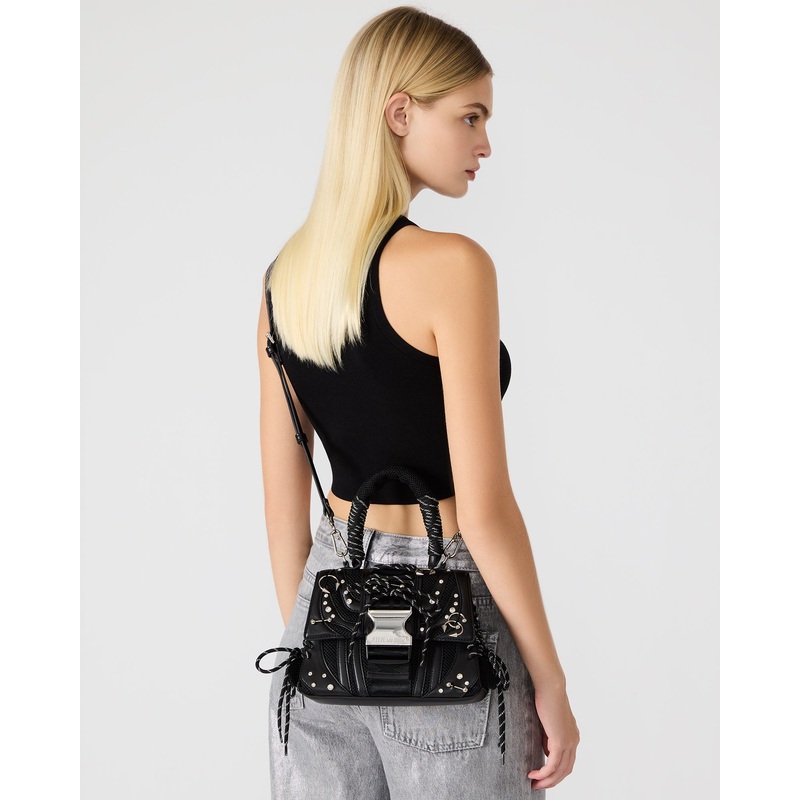 DIEGO BAG BLACK/SILVER PIERCING BLACK SILVER