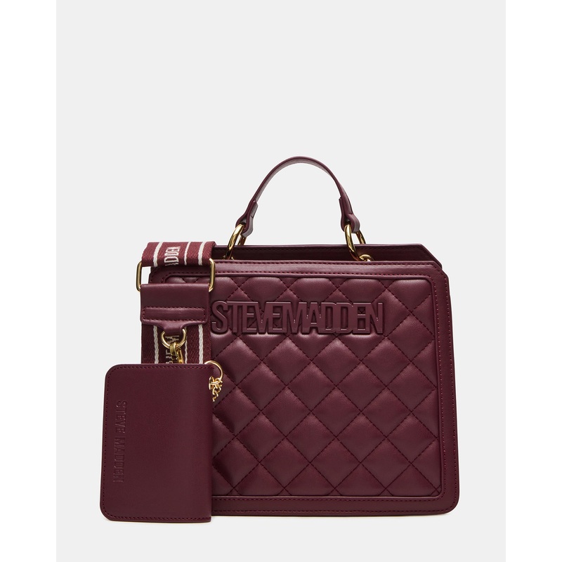 EVELYN BAG BLOODSTONE QUILTED BLOODSTONE