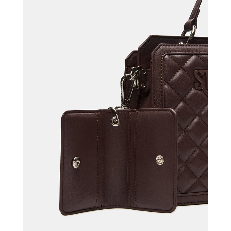 EVELYN BAG CHOCOLATE QUILTED CHOCOLATE