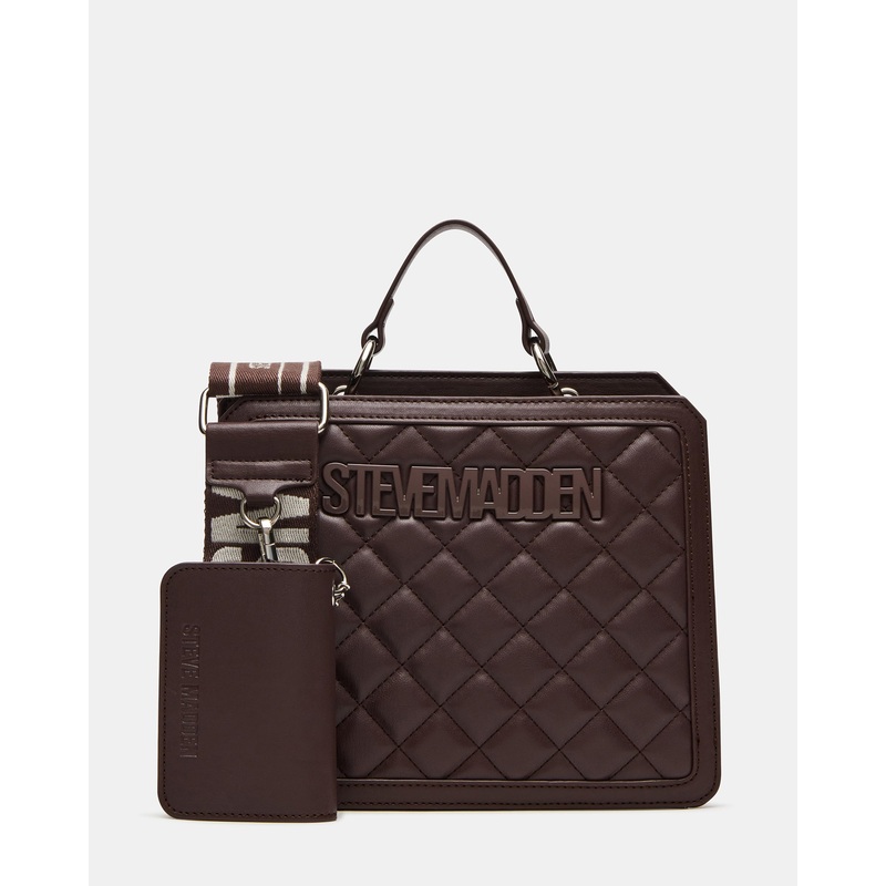 EVELYN BAG CHOCOLATE QUILTED CHOCOLATE