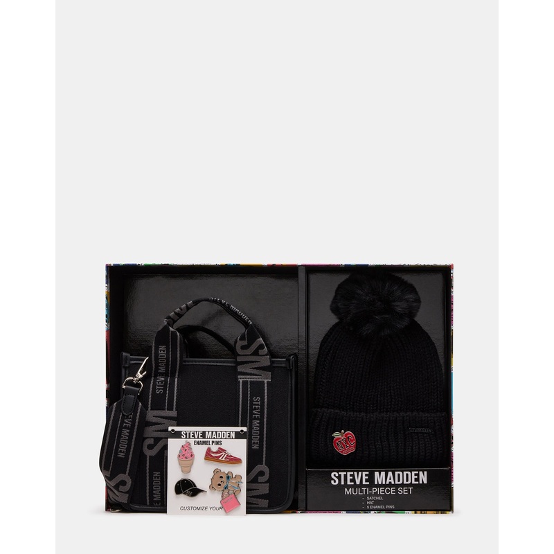 WEBBER HAT BOX GIFT SET BLACK BLACK