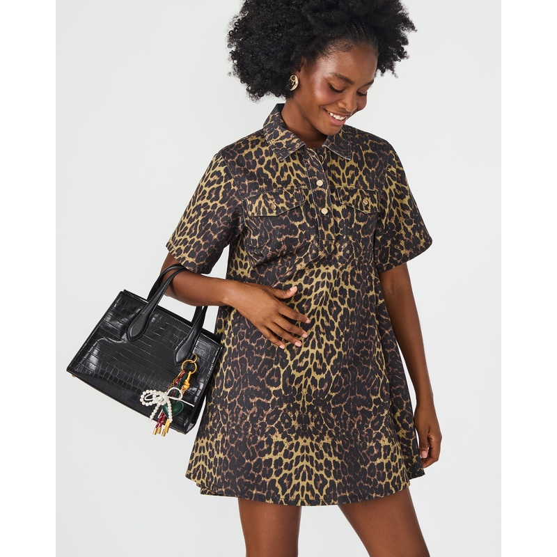 CALLEB BAG BLACK CROCODILE BLACK CROCODILE