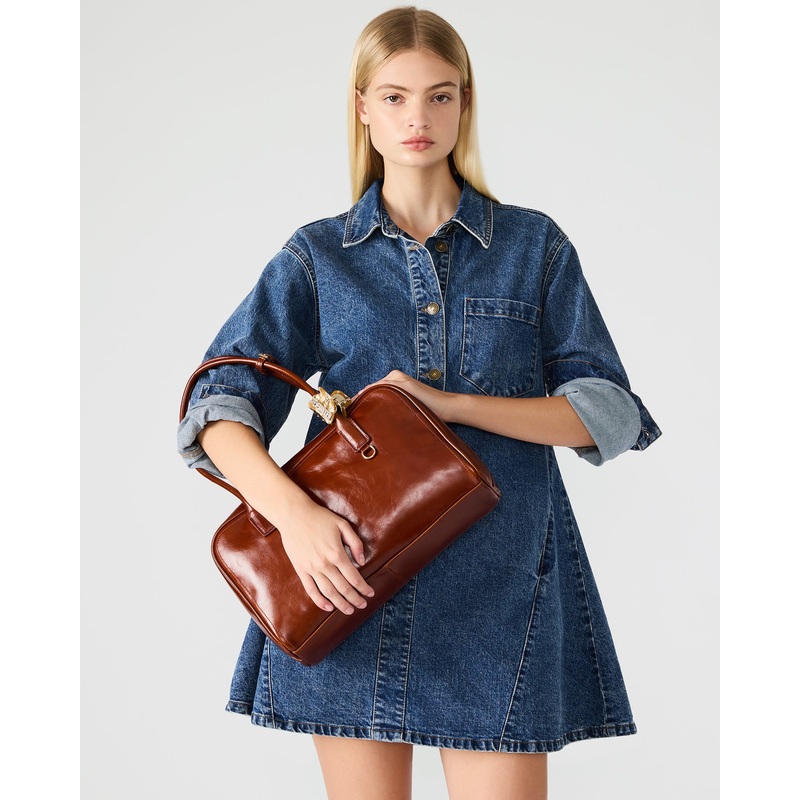 CANDICE BAG RUST RUST LEATHER