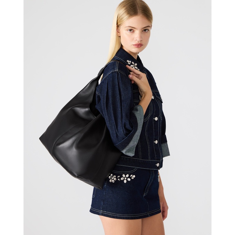 COLLINS BAG BLACK BLACK LEATHER