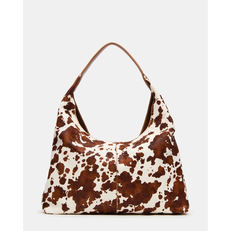FARA BAG BROWN COW PRINT BROWN MULTI