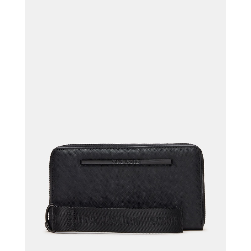 ZIP WALLET BLACK BLACK