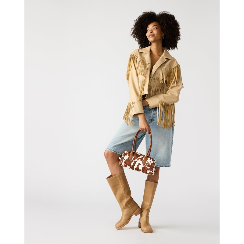 ANISE BAG BROWN COW PRINT BROWN MULTI