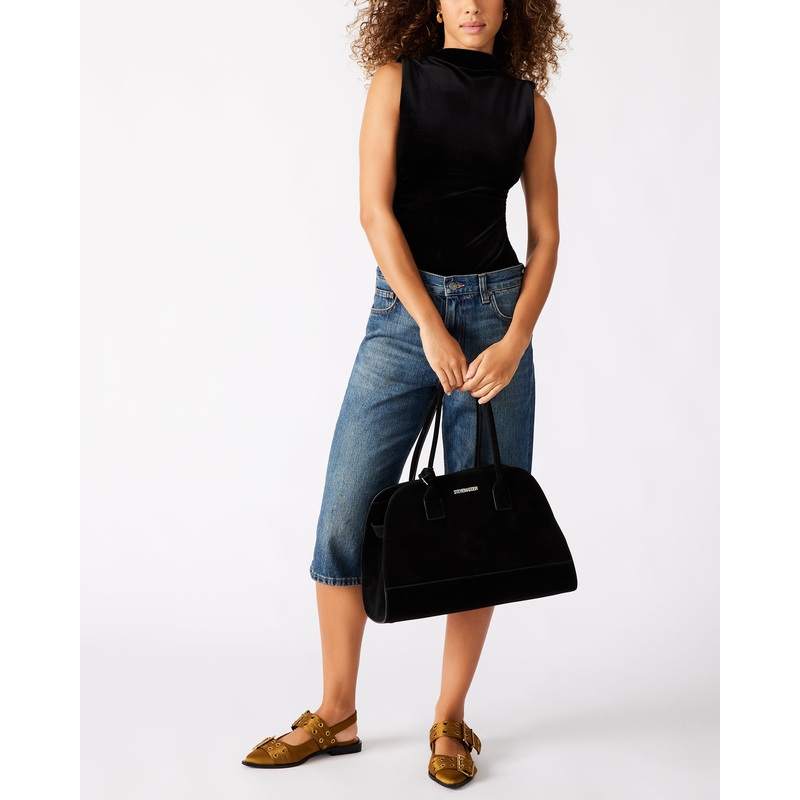 HEIDEE BAG BLACK SUEDE BLACK SUEDE