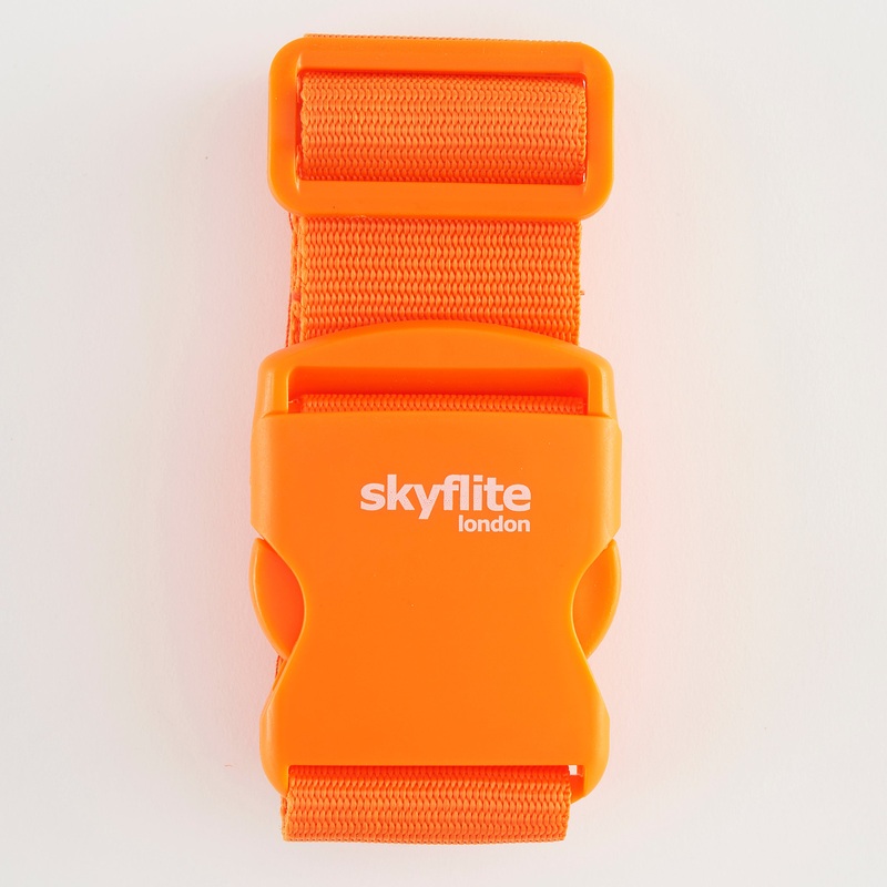 Skyflite Luggage Strap Adjustable Travel Suitcase Strap (Orange)