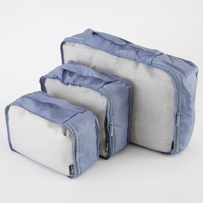 Skyflite Packing Cubes 3-Piece Set | Lightweight Travel Organisers for Suitcases