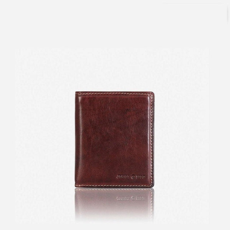 LARGE BIFOLD WALLET WITH ID WINDOW Coffee