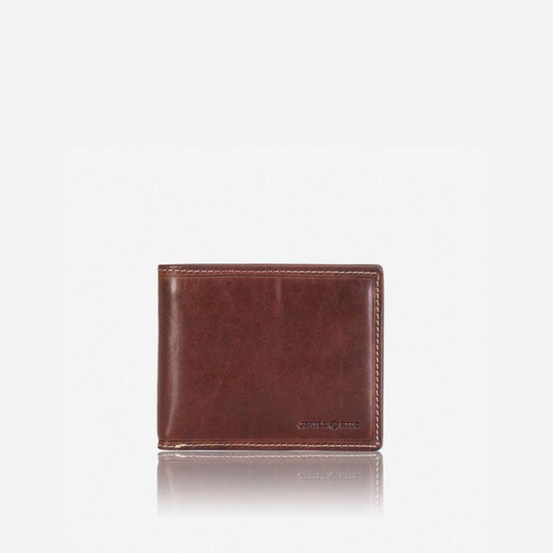 MEDIUM BIFOLD WALLET WITH COIN Coffee