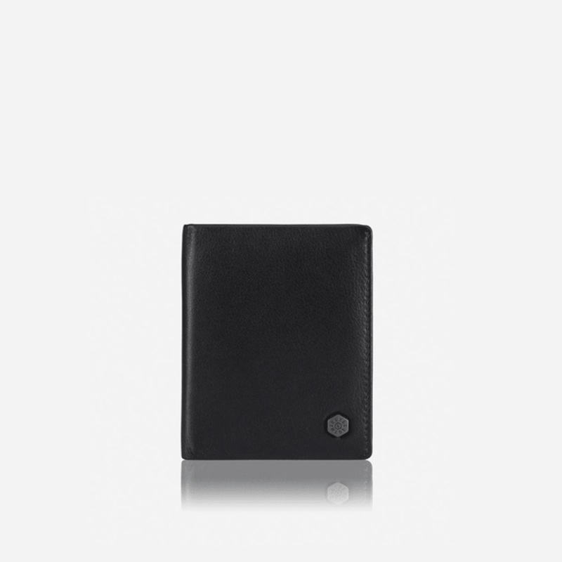 SLIM BIFOLD CARD HOLDER, SOFT BLACK