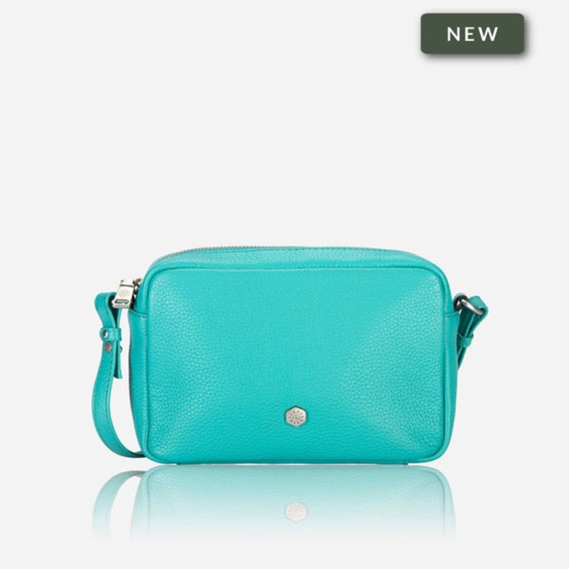 SMALL CROSSBODY, CALYPSO TEAL