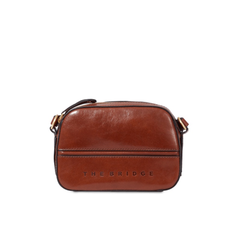 DAPHNE CAMERA CASE LEATHER BAG BROWN/GOLD