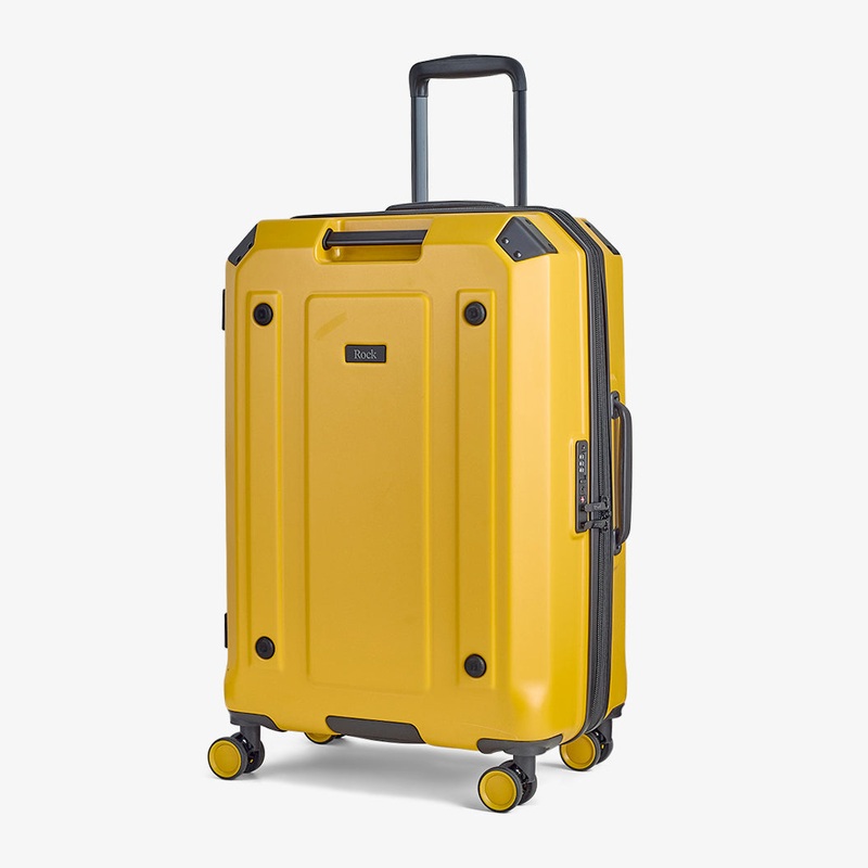 Alpine Medium Suitcase Yellow